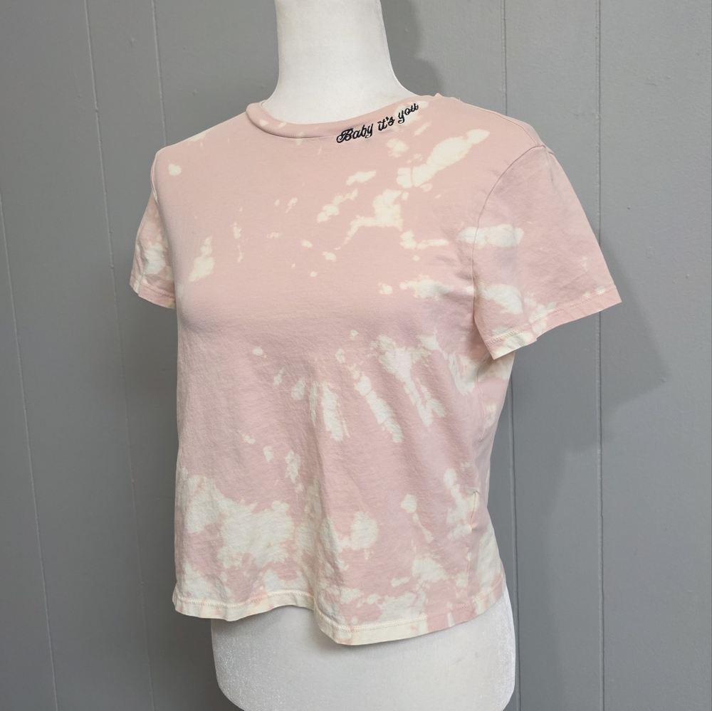 H&M Divided Baby It You Bleach Dye Top Size M - Picture 3 of 10